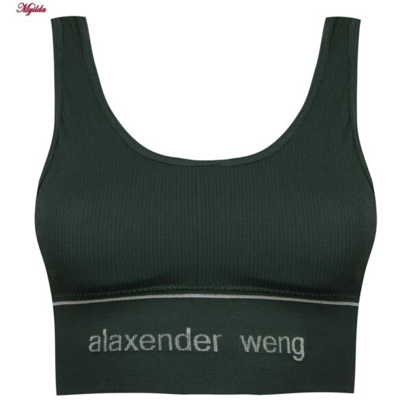 نیم تنه ورزشی زنانه مدل بدون فنر پددار کد 4559 رنگ سبز