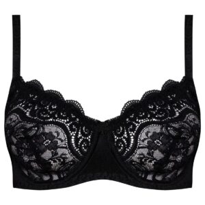 سوتین زنانه پانیذ مدل فنردار کد 66370-new رنگ مشکی