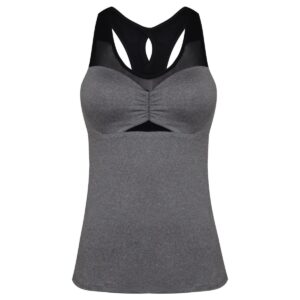 تاپ ورزشی زنانه مدل 4500 رنگ طوسی