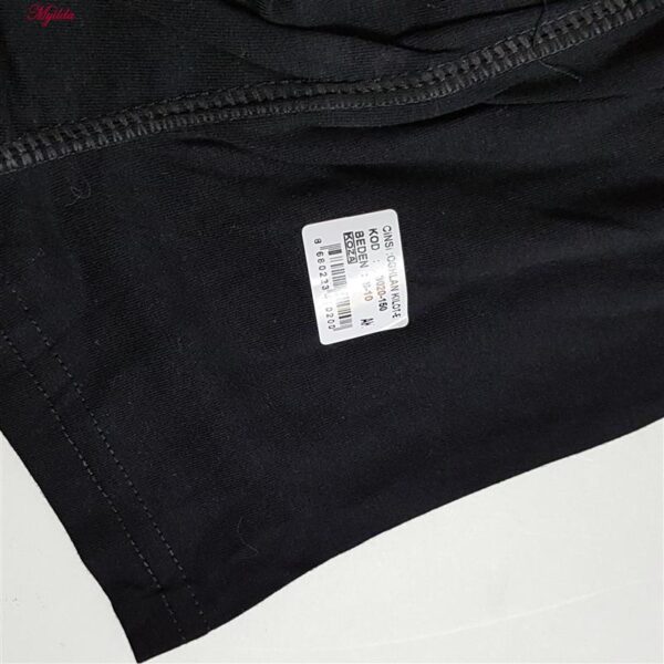 شورت پسرانه کوزا مدل پادار پنبه ای کد 4595 رنگ مشکی