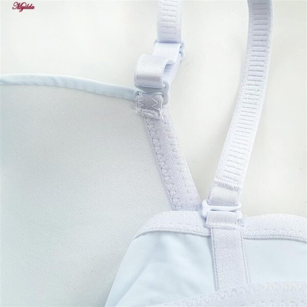 سوتین زنانه بیوتی مدل دکلته فنردار پوش آپ کد 4630-9890 رنگ آبی روشن