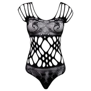 لباس خواب زنانه ماییلدا مدل فانتزی کد 5007 رنگ مشکی