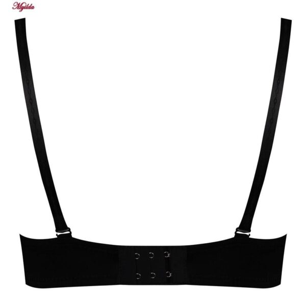 سوتین زنانه ماییلدا مدل دکلته پوش آپ فنردار کد 4643 رنگ مشکی