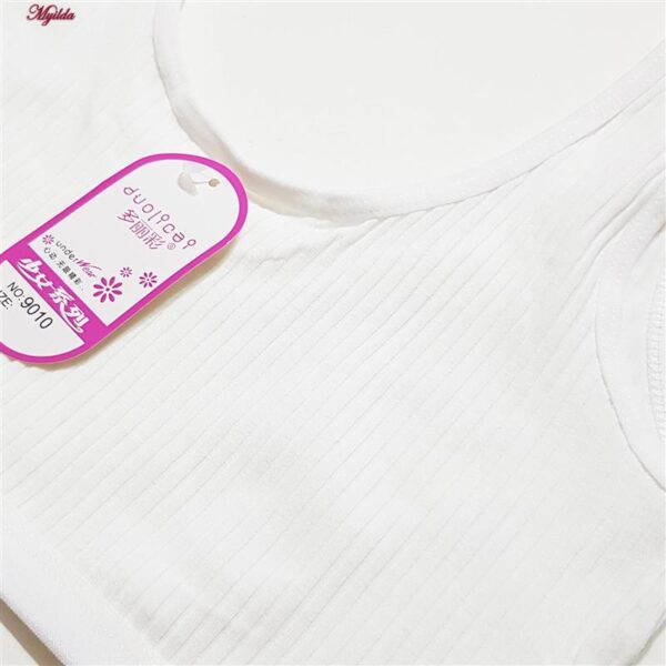 نیم تنه دخترانه مدل بدون پد کد 4632 رنگ سفید