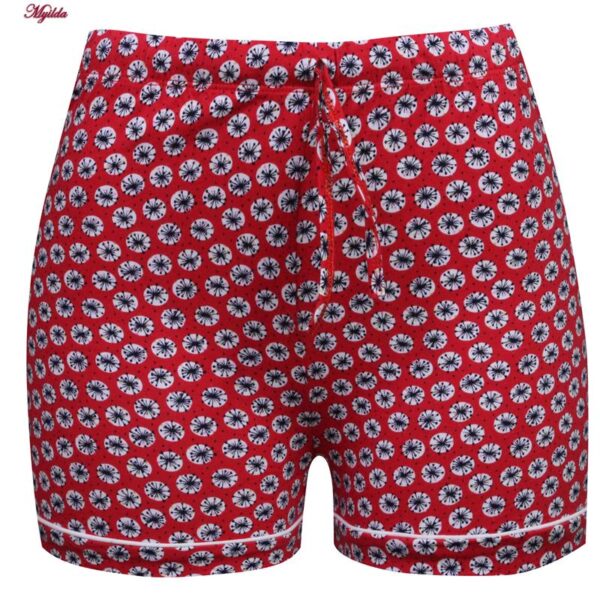 لباس خواب زنانه کوزا مدل دکمه دار کد 9118-MY-K رنگ قرمز