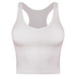 کراپ‌تاپ زنانه ماییلدا مدل پددار کد 4637 رنگ سفید