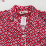 لباس خواب زنانه کوزا مدل دکمه دار کد 9118-MY-K رنگ قرمز