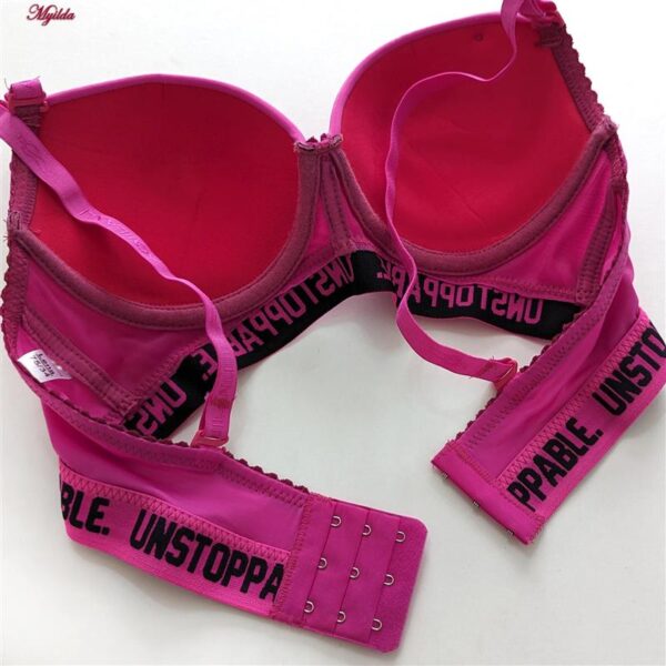 ست شورت و سوتین زنانه مدل دکلته فنردار پوش آپ کد 4626-1 رنگ سرخابی