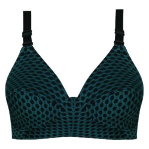 سوتین زنانه مدل بدون فنر کد 4651 رنگ سبز کله غازی