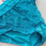 ست شورت و سوتین زنانه لنا مدل دکلته فنردار پوش آپ کد 4625 رنگ آبی روشن