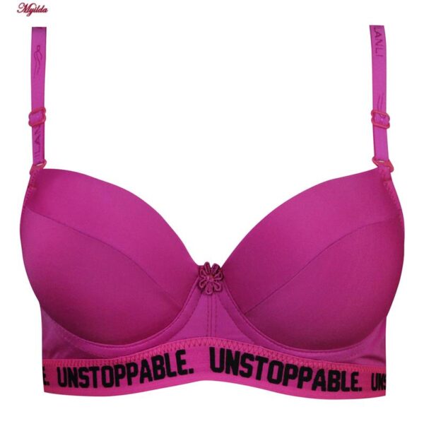 ست شورت و سوتین زنانه مدل دکلته فنردار پوش آپ کد 4626-1 رنگ سرخابی