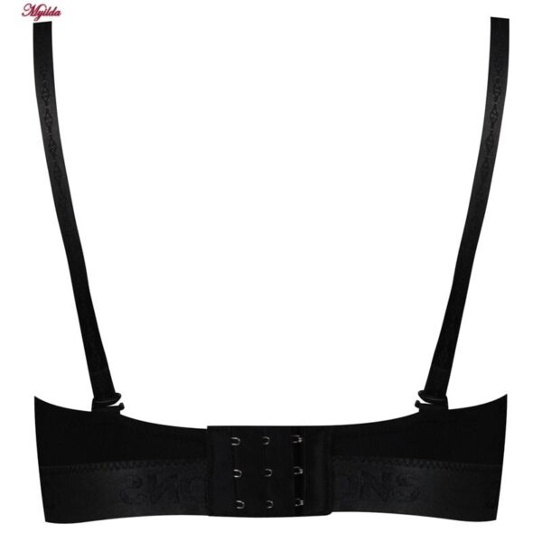 ست شورت و سوتین زنانه مدل دکلته فنردار پوش آپ کد 4626 رنگ مشکی