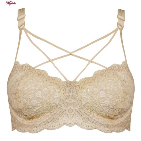 سوتین زنانه کارنا رز مدل فنردار هارنس ستاره ای کد 4679-315-4 رنگ کرم