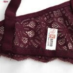 سوتین زنانه کارنا رز مدل فنردار هارنس ستاره ای کد 4679-315-4 رنگ عنابی