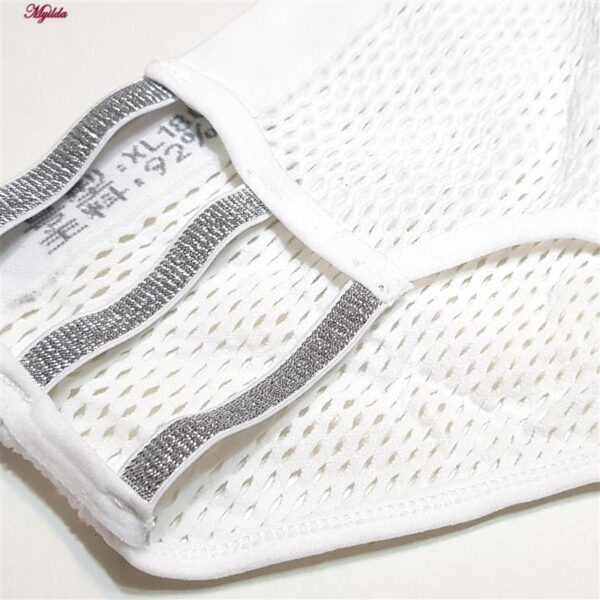 شورت زنانه ماییلدا مدل زنبوری بغل کش دار کد 4698-8863 رنگ سفید