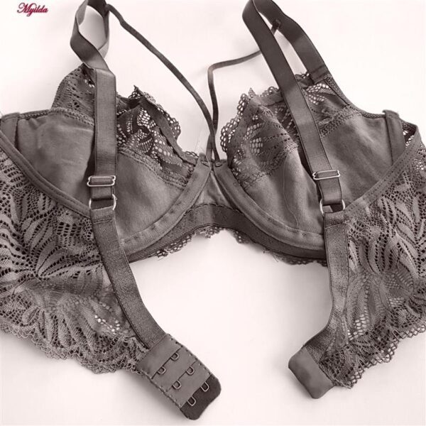 ست شورت و سوتین زنانه کارنا رز مدل گیپوری هارنس فنردار کد 4673-3150 رنگ قهوه ای