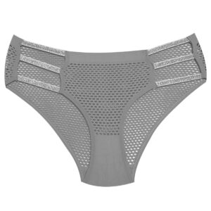 شورت زنانه ماییلدا مدل زنبوری بغل کش دار کد 4698-8863 رنگ طوسی