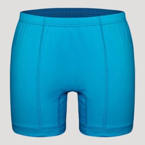 شورت مردانه ماییلدا مدل پادار پنبه ای کد 4702 رنگ آبی فیروزه ای