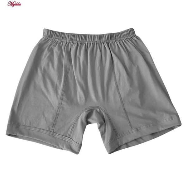 شورت مردانه ماییلدا مدل پادار پنبه ای کد 4702 رنگ طوسی