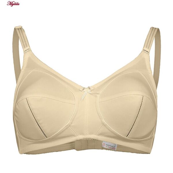 ست شورت و سوتین زنانه لین مدل بدون فنر کد 4682-419 رنگ کرم