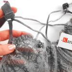 سوتین زنانه کارنا رز مدل فنردار هارنس ستاره ای کد 4679-315-4 رنگ طوسی