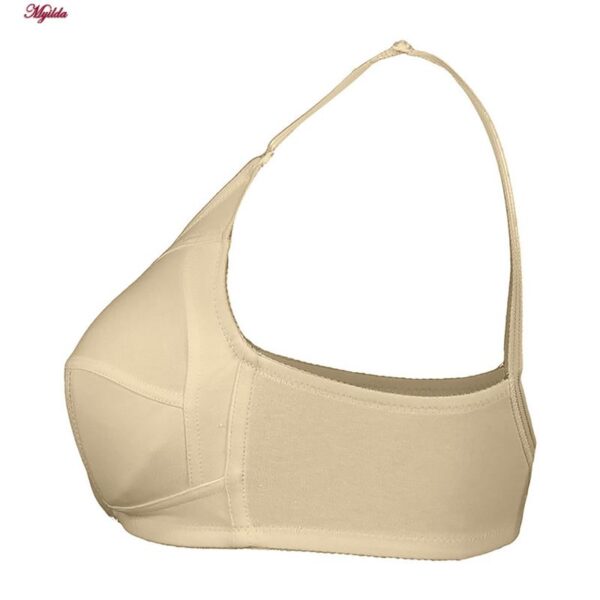 ست شورت و سوتین زنانه لین مدل بدون فنر کد 4682-419 رنگ کرم