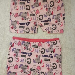 شورت پادار دخترانه 2 عددی کد R-307