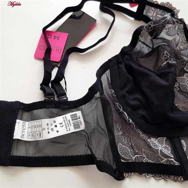 ست شورت و سوتین زنانه برتا مدل فنردار گیپوری کد 4734-1021