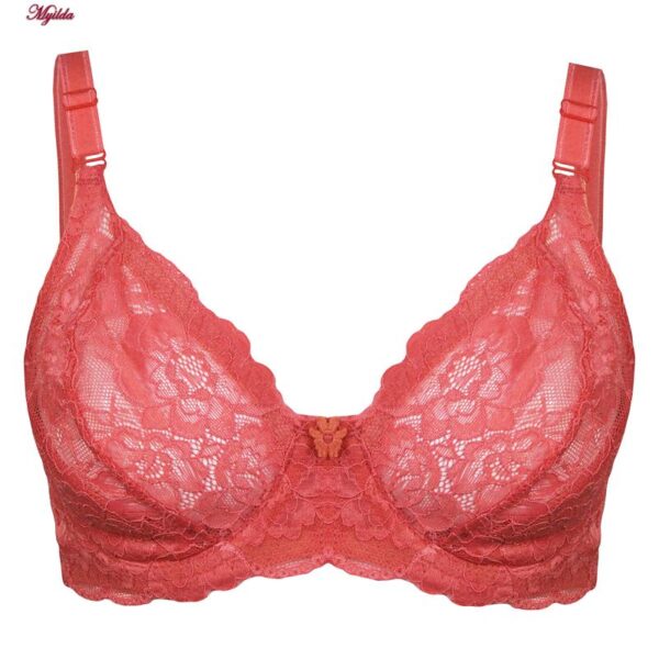 سوتین زنانه پانیذ مدل فنردار گیپوری کد 66336-new رنگ گلبهی