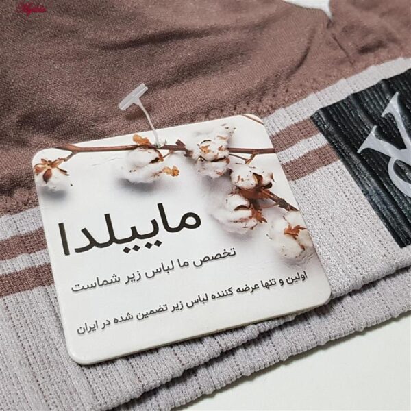 ست نیم تنه و شورت ورزشی زنانه ماییلدا مدل بدون فنر پددار کد 4751 رنگ نسکافه ای