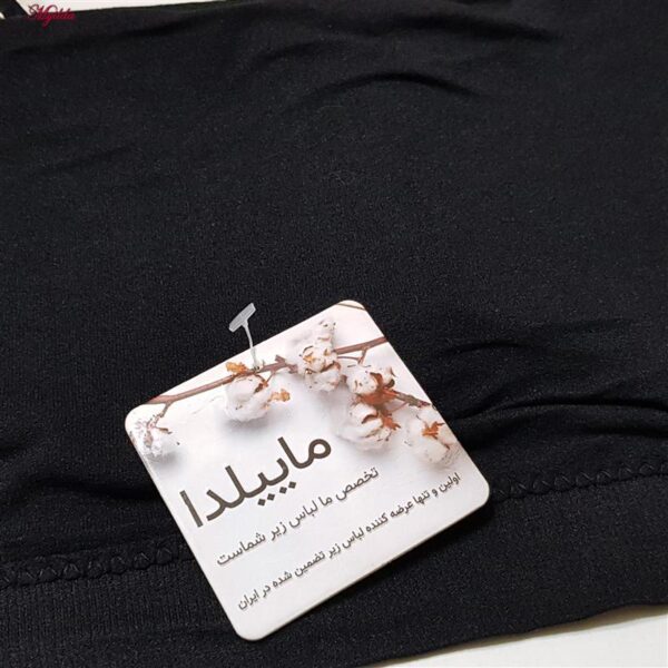 نیم تنه ورزشی زنانه ماییلدا مدل بدون فنر پددار کد 4742 رنگ مشکی