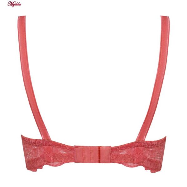 سوتین زنانه پانیذ مدل فنردار گیپوری کد 66336-new رنگ گلبهی