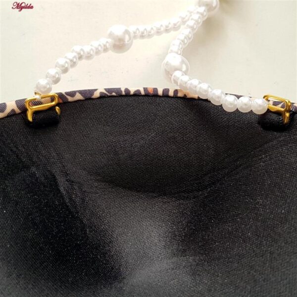 ست شورت و سوتین زنانه ماییلدا مدل فنردار پوش آپ مرواریدی کد 4750