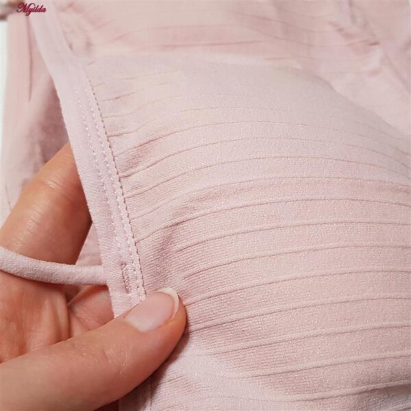 نیم تنه ورزشی زنانه ماییلدا مدل بدون فنر پددار کد 4742 رنگ صورتی