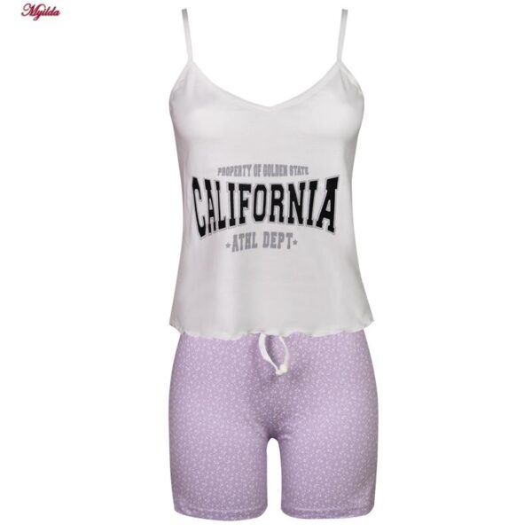 ست تاپ و شلوارک زنانه کوزا مدل 9203 رنگ سفید