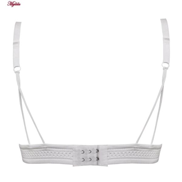 ست شورت و سوتین زنانه ماییلدا مدل گیپوری بدون فنر کد 4752 رنگ سفید