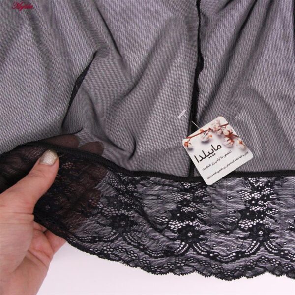 لباس خواب زنانه ماییلدا مدل 3685-804 رنگ مشکی مجموعه 3 عددی