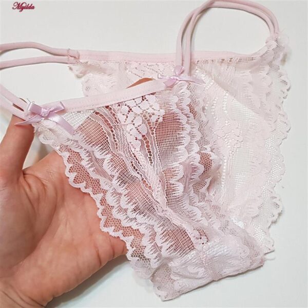 ست شورت و سوتین زنانه ماییلدا مدل گیپوری بدون فنر کد 4752 رنگ صورتی