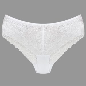 شورت زنانه جینا مدل گیپوری کد 4782-2223 رنگ سفید