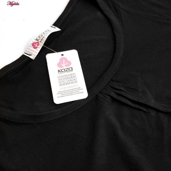 ست تی شرت آستین کوتاه و شلوارک زنانه کوزا مدل پنبه ای کد 9201-2