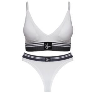 ست نیم تنه و شورت ورزشی زنانه ماییلدا مدل بدون فنر پددار کد 4751 رنگ سفید