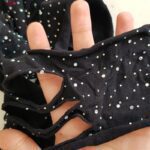 لباس خواب زنانه ماییلدا مدل نگین دار فانتزی کد 4860-7143 رنگ مشکی