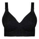 سوتین زنانه ماییلدا مدل بدون فنر کش پهن کد 4779 رنگ مشکی