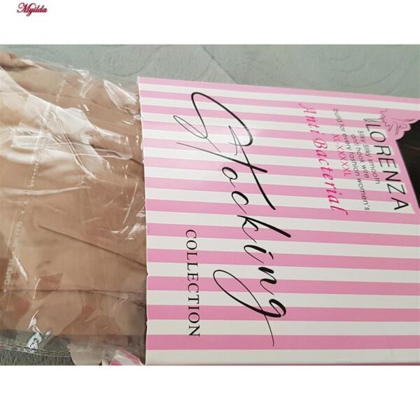 جوراب شلواری زنانه لورنزا مدل بادکنکی کد 4697-40 رنگ کرم