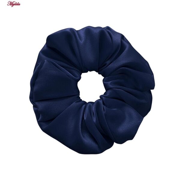 لباس خواب زنانه لورنزا مدل ساتن بند گلدار بغل نردبانی کد 4715-2041 رنک سرمه ای به همراه کش مو