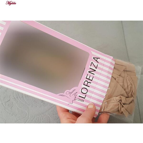 جوراب شلواری زنانه لورنزا مدل بادکنکی کد 4697-40 رنگ کرم