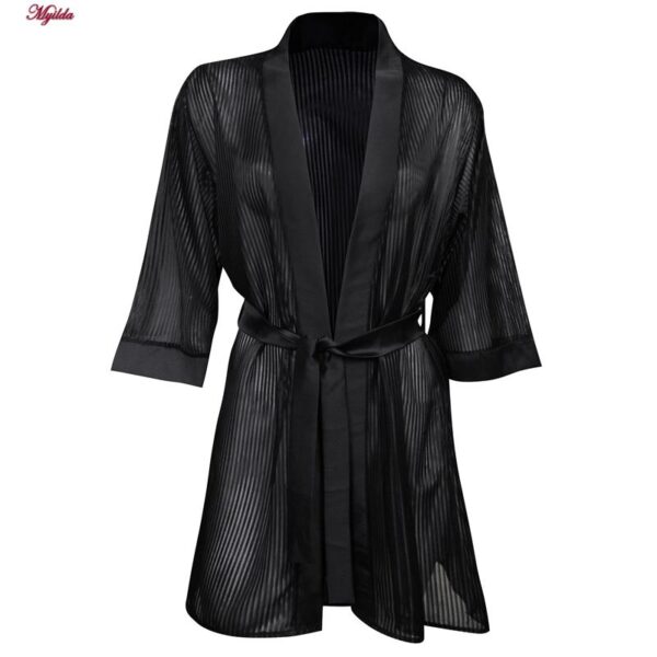 لباس خواب زنانه ماییلدا کد 4738-9966 رنگ مشکی