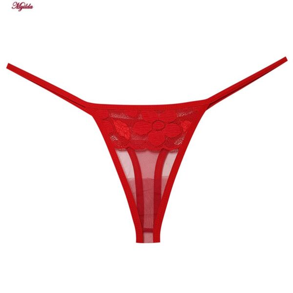 لباس خواب زنانه ماییلدا مدل گیپور گلدار کد 3685-820 رنگ قرمز