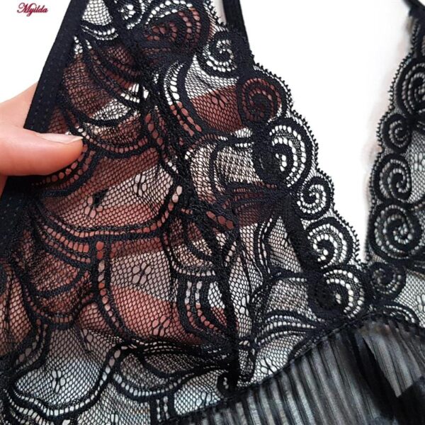 لباس خواب زنانه ماییلدا کد 4738-9966 رنگ مشکی