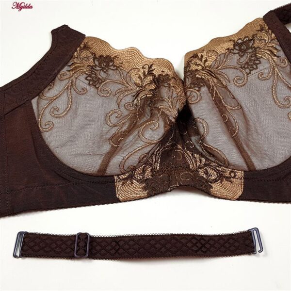 سوتین زنانه ماییلدا مدل فنردار کد 3939-7 رنگ قهوه ای